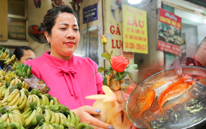 Hà Nội: Gà ngậm hoa hồng, đồ lễ cúng ông Công ông Táo giá cao vẫn hút khách