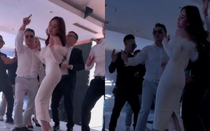 Shark Bình đưa Phương Oanh dự tiệc công ty, nhảy cùng nhau thân mật 