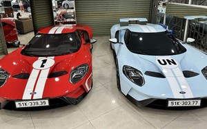 Ông Đặng Lê Nguyên Vũ đổi phong cách chơi xe bằng cặp Ford GT siêu hiếm màu lạ