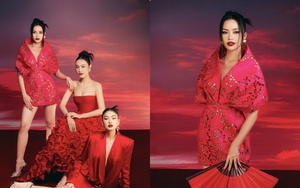 Hoa hậu Ngọc Châu rực rỡ sắc xuân cùng Á hậu Thảo Nhi Lê và Á hậu Thuỷ Tiên