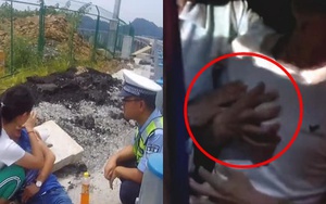 Vợ chồng cãi vã, người đàn ông dừng xe trên cao tốc, khóc đến mức co giật