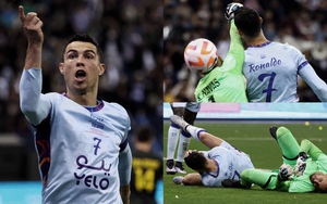 Ronaldo bị đồng đội cũ đấm vào mặt trong trận đấu đầu tiên ở Ả Rập Xê Út