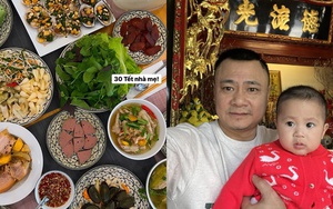 Mâm cơm cúng 30 Tết nhà sao Việt: Vợ Công Lý, Tăng Thanh Hà được khen nức nở vì khéo tay