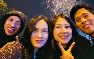 Khoảnh khắc đón giao thừa ấm áp bên gia đình của cầu thủ Việt Nam