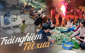 Bố mẹ đưa con đi du lịch trải nghiệm Tết xưa, tự nấu bánh chưng, tự kho cá bằng nồi đất - xu hướng mùa Tết của nhiều gia đình hiện đại