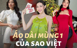 Áo dài local brand được sao Việt diện Mùng 1 Tết: thiết kế điệu đà siêu đẹp mắt, giá lại cực kỳ phải chăng