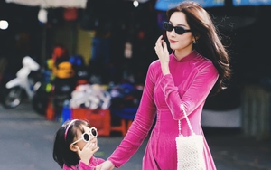 Con gái Đặng Thu Thảo siêu đáng yêu trong bộ áo dài Tết, một chi tiết khiến fan thốt lên "Hoa hậu tương lai là đây"