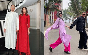 Mỹ nhân Việt sánh đôi bên 'nửa kia' ngày Tết: Tăng Thanh Hà - Louis Nguyễn giữ thông lệ hằng năm, Tóc Tiên - Touliver nhí nhố