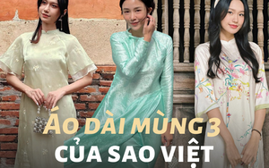 Ngắm áo dài mùng 3 Tết của mỹ nhân Việt: nhiều thiết kế đơn giản nhưng cực kỳ tinh tế, giá lại hợp lý với túi tiền 