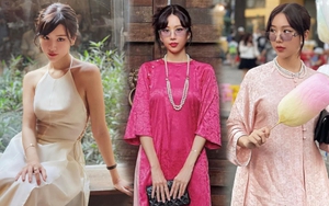 Min tích cực lăng xê trang phục truyền thống xuyên 4 ngày Tết, xinh xắn trẻ trung thế này ai ngỡ đã U40