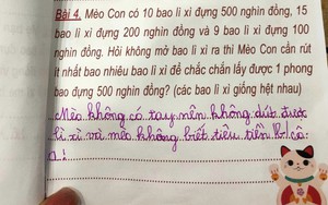 Được giao bài tập Tết, học sinh tiểu học có lời giải không thể bá đạo hơn: Lời nhận xét của giáo viên sau đó mới đáng quý!