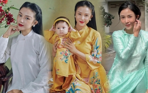 Gọi nhà Salim là 'chiến thần' áo dài, rục rịch diện từ trước Tết đến tận mùng 4, bộ nào cũng đẹp cũng sang 