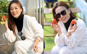 Phương Oanh khoe nhan sắc ngọt ngào ngày đầu năm mới