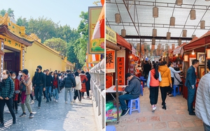 Dân tình ở Hà Nội tranh thủ 'chạy đua' du xuân nốt những ngày Tết, mùng 7 mà nhiều nơi vẫn đông nghịt