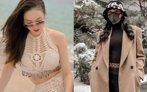 Sao Việt du lịch đầu năm: Minh Hằng tình cảm bên ông xã, Hương Giang lên đồ sang chảnh