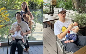 Diện mạo quý tử đầu lòng nhà Lê Hiếu: Bụ bẫm đáng yêu và trông như "bản sao" của bố 