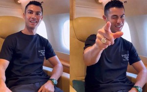 Ronaldo và bạn gái 'khoe' nhẫn kim cương 20 carat khi đến Saudi Arabia