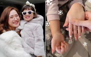 Bà xã JustaTee gây tranh cãi vì cho con gái Cici làm nail quá sớm, netizen: 'Mình là người lớn còn không dám để móng dài như thế'