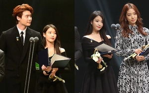 Khung hình định mệnh: IU, Lee Jong Suk và Park Shin Hye hội tụ trên sân khấu, 2 tình địch có màn tương tác bất ngờ