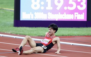 Va chướng ngại vật, kỷ lục gia điền kinh Việt Nam chấn thương và bị bắt lỗi phạm quy