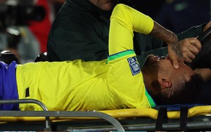 Neymar chấn thương, rời sân trong nước mắt ngày Brazil bại trận