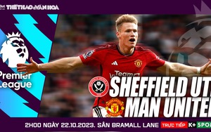 Nhận định bóng đá Sheffield vs MU (2h00 hôm nay), Vòng 9 giải Ngoại hạng Anh
