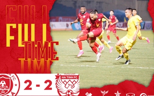 Kết quả bóng đá V-League hôm nay: Thanh Hóa chia điểm Hà Tĩnh trong màn rượt đuổi hấp dẫn