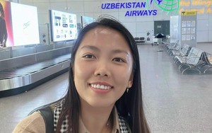 Huỳnh Như có mặt tại Uzbekistan hội quân cùng ĐT nữ Việt Nam, lại gây sốt với thời trang miền Tây