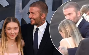 Cách David Beckham hôn con gái Harper gây phản ứng dữ dội