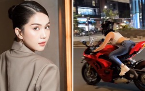 Công an xác minh người mẫu thả 2 tay đi xe phân khối lớn, dân mạng đồng loạt gọi tên Ngọc Trinh