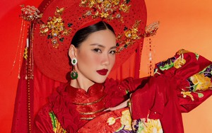 Bùi Quỳnh Hoa tỏa sáng với trang phục hầu đồng ở Miss Universe 2023