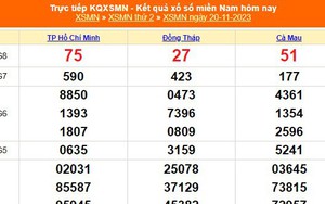 XSMN 20/11, kết quả xổ số miền nam hôm nay 20/11/2023, XSMN thứ Ba ngày 20 tháng 11