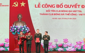 CLB Viettel đổi tên thành Thể Công - Viettel