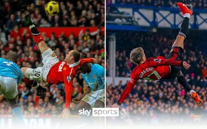 Nhìn siêu phẩm của Garnacho, nhớ ký ức Wayne Rooney