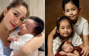 Các con đều mang nét bố, Phan Hiển trêu Khánh Thi 'đẻ thuê'