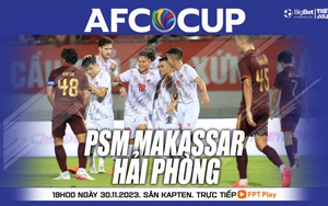 Nhận định bóng đá PSM Makassar vs Hải Phòng (19h00 hôm nay), vòng bảng AFC Cup  