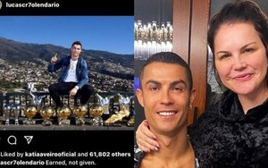 Chị gái Ronaldo có hành động gây tranh cãi sau khi Messi giành Quả bóng Vàng thứ 8