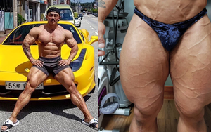 Lực sĩ Hàn Quốc sở hữu một số đo đáng nể, khiến 'quái vật thể hình châu Á' cũng chào thua