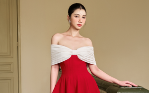 Người đẹp Cẩm Đan khoe vai trần gợi cảm với trang phục của NTK Lê Ngọc Lâm