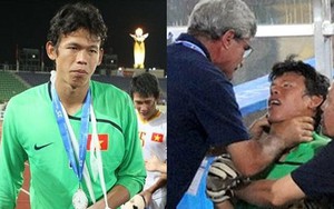 Vén màn sự thật hình ảnh thủ môn Tấn Trường bị HLV Calisto bóp cổ