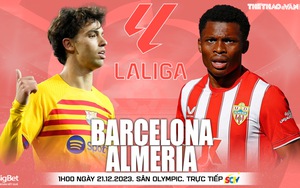 Nhận định Barcelona vs Almeria (1h00 hôm nay 21/12), Liga vòng 18