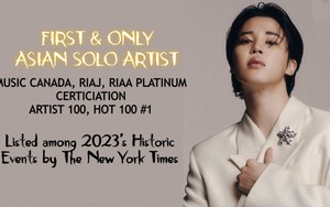 Jimin BTS là nghệ sĩ solo châu Á duy nhất nắm giữ đồng thời 5 thành tích này