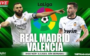 Nhận định, soi kèo Real Madrid vs Valencia (3h00, 3/2): Tìm lại chiến thắng