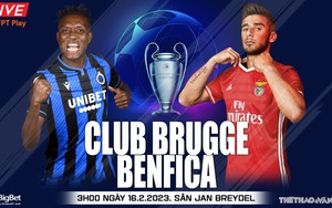 Nhận định, soi kèo Club Brugge vs Benfica, vòng 1/8 Cúp C1 (3h00, 16/2)
