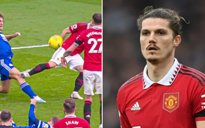 Thẳng chân đạp cầu thủ Leicester, sao MU vẫn thoát thẻ đỏ