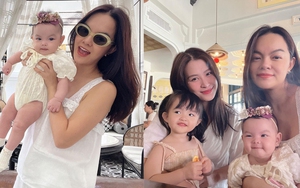 Đông Nhi - Phạm Quỳnh Anh đọ sắc chung một khung hình, nhưng 2 nhóc tì mới là nhân vật 'chiếm spotlight'