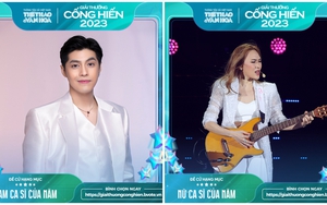 Bình chọn vòng 2 Giải thưởng Cống hiến 2023: Noo Phước Thịnh, Mỹ Tâm đang chiếm lợi thế 