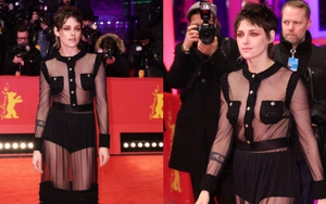 Màn xuất hiện gây sốc của Kristen Stewart tại LHP Berlin: Mặc đầm xuyên thấu giữa thời tiết 2 độ C, lộ tóc bết và điểm khó nói