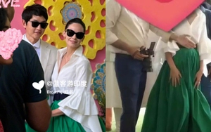 Bà xã Song Joong Ki lộ bụng bầu lớn từ trước khi công khai chuyện kết hôn