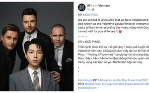 Đức Phúc hợp tác boyband huyền thoại 911 trong MV ra mắt dịp Valentine 
